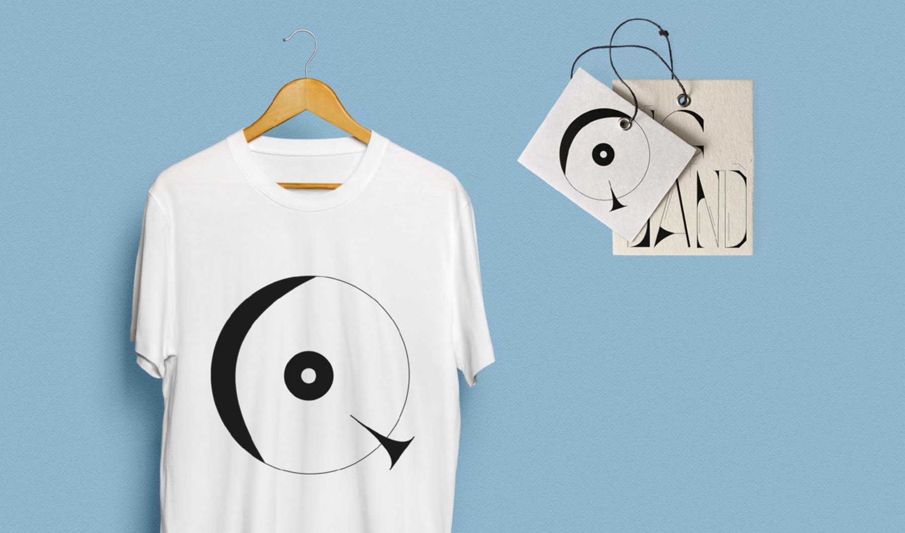 Big Band Display typeface merchandise
