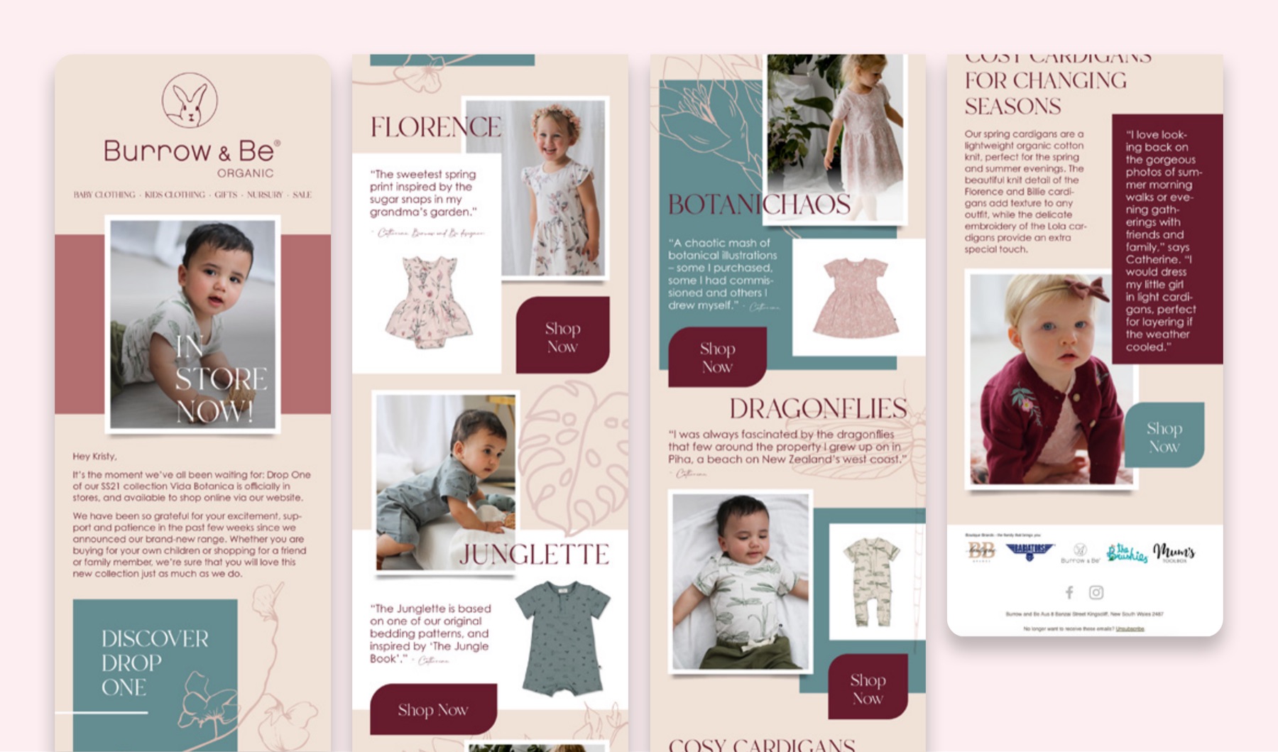 Burrow and Bee brand design